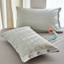 Axyaa Thick Cotton Pillowcase with Button Lock - Double-Sided Cozy Design