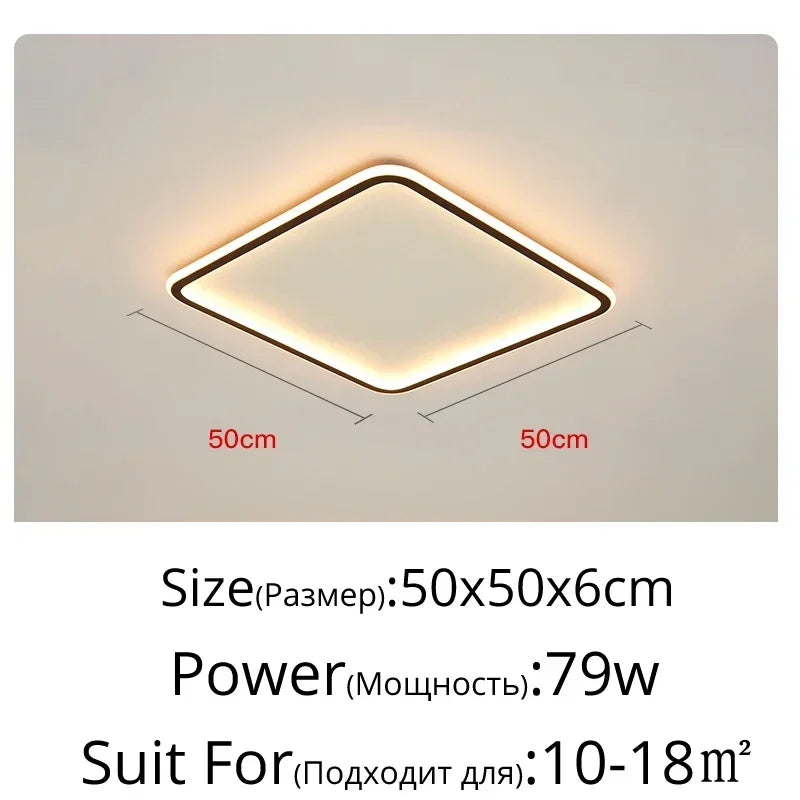 Axyaa Nordic Minimalist LED Ceiling Light for Living Room Kitchen Restaurant