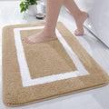 Axyaa Plush Bathroom Rugs Non Slip Absorbent Bath Mats, Machine Washable Carpet