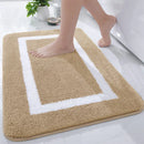 Axyaa Plush Bathroom Rugs Non Slip Absorbent Bath Mats, Machine Washable Carpet
