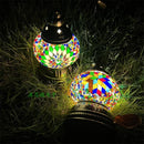 Axyaa Mini Turkish Mosaic Lanterns: Battery Warm Light, Rechargeable LED Camp Lamp