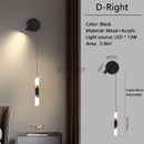 Axyaa Nordic LED Wall Light Bedroom Bedside Spotlight Sconce Lamp Home Decor