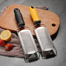 Axyaa Stainless Steel Cheese Grater Zester Slicer for Kitchen Vegetables Citrus Garlic