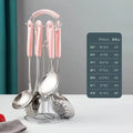 Axyaa Stainless Steel Kitchen Spatula Set - 7 Piece Cooking Utensils Kit