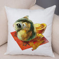 Axyaa Cute Animal Print Pillowcase for Home Sofa Bed Decor
