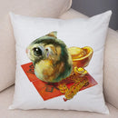 Axyaa Cute Animal Print Pillowcase for Home Sofa Bed Decor