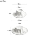 Axya Irregular Ceramic Dessert Plate Set of 4 for Restaurant Presentation