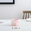 Axyaa Marble Ceramic Succulent Planter Set