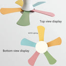 Axyaa Modern Nordic Ceiling Fan Light 5-Leaf LED Children Bedroom Decor