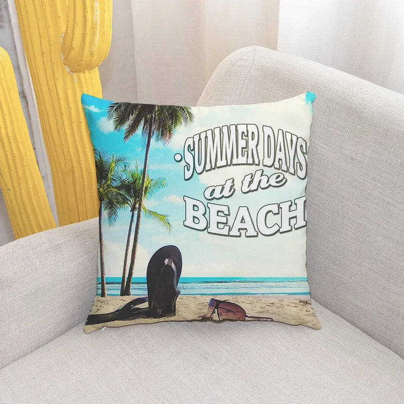 Shell Conch Beach Cushion Cover for Home Decor - Axyaa Brand