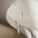 Axyaa Crystal Chandelier Stair Pendant Lamp Living Room Pendant Lights Interior Lighting