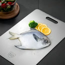 Axyaa Stainless Steel Kitchen Chopping Board with Dual-Sided Panel for Dough, Fruit, Meat