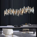 Axyaa Luxury Crystal Chandelier Dining Room Ceiling Light