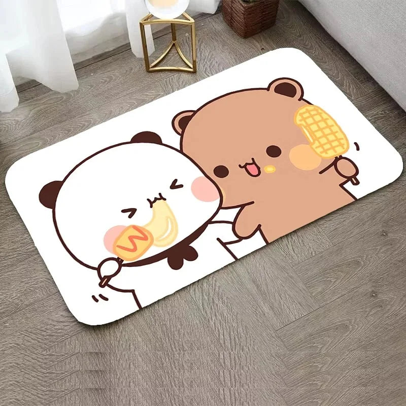Axyaa Bear Carpet Entrance Mat - Water-Absorbent & Anti-Slip Home Decor
