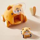 Axya Cartoon Animal Catapult Car: Educational Montessori Toy for Kids