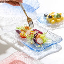 Axyaa Gradient Glass Dessert Plate for Molecular Cuisine and SushiDisplayStyle