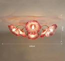 Axyaa Nordic Glass Flower Pendant Light for Home Decor and Restaurant Ambiance