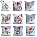 Axyaa Christmas Snowman Print Cushion Cover - 45X45CM