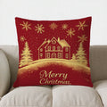 Axyaa Snowflake Christmas House Pillow Cover for Sofa Bedroom Car