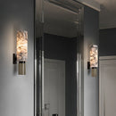 Axyaa Marble Alabaster Copper Wall Lamp Sconce LED Light