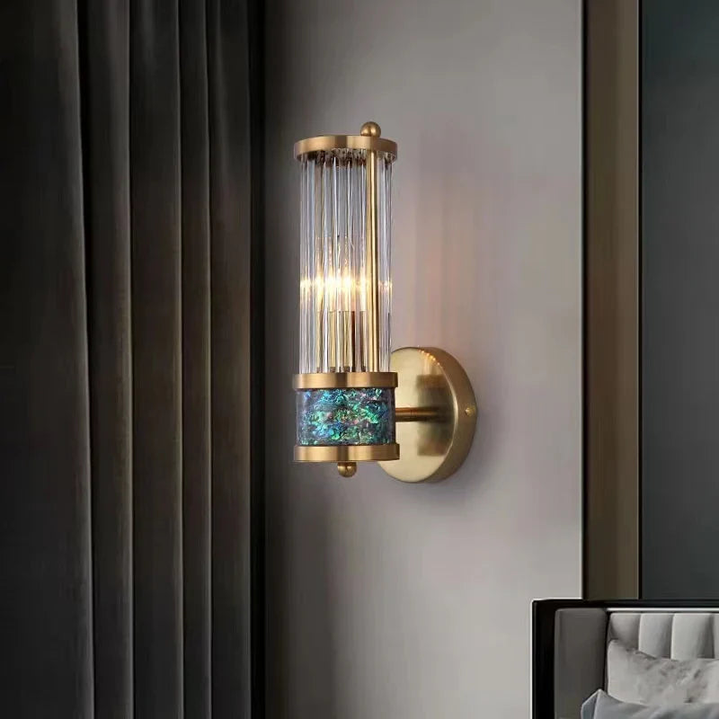 Axya Modern Gold Wall Sconce Indoor Lamp for Living Room, Bedroom, Hotel