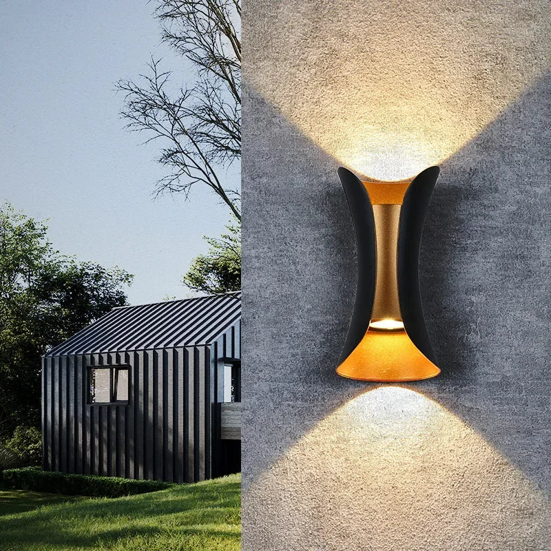 Axya LED Garden Wall Sconce Light Fixture for Modern Outdoor Home Decoration