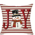Fawn Christmas Tree Red Pillow Cover 45x45cm Axyaa Branded Home Decoration