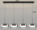 Axyaa LED Pendant Chandeliers for Modern Home Decor and Dining Room Lighting