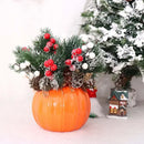 Axyaa Pumpkin Vase Plastic Flower Organizer Home Garden Decoration
