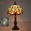 Axyaa European Tiffany Retro Table Lamp for Bedroom, Cafe, Bar, Study