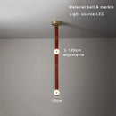 Axyaa Marble Designer Belt Pendant Light: Dimmable Luxury Chandelier