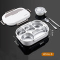 Axyaa Stainless Steel Thermal Lunch Box with Large Capacity and Leak-Proof Soup Bowl