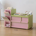 Axyaa Desk Organizer with Drawer - Large Capacity Stationery Storage Box