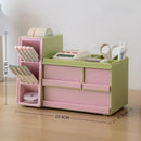 Axyaa Desk Organizer with Drawer - Large Capacity Stationery Storage Box