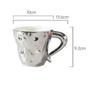 Axyaa European Ceramic Coffee Mug - Exquisite Tea Cup for Home, Breakfast, or Gifts