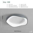 Axyaa Modern LED Ceiling Lights - Cream Black White Grey Wooden Flower Shape