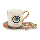 Axyaa Nordic Ceramic Espresso Cup and Saucer Set - 200ML