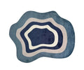 Axyaa French Retro Style Fluffy Soft Rug Irregular Shapes Carpet for Living Room Décor
