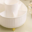 Axyaa 360° Rotating Cosmetic Organizer and Small Items Storage Shelf for Home and Bathroom
