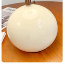 Axyaa Cream Wind LED Desk Lamp - Modern Eggshell Decorative Lighting for Home