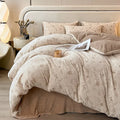 Axyaa Class A Milk Fleece 4-Piece Winter Bedding Set - Warm Quilt Cover