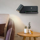 Axyaa LED Wall Lamp with USB & Wireless Charging, Nordic Sconce 5W GU10 Bulb, AC110V/220V