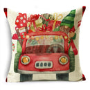 Axyaa Linen Christmas Cushion Cover 45x45cm Home Office Living Room Merry Christmas Gifts