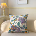 Axyaa Pastoral Flower Embroidery Pillowcase - Canvas Towel Sofa Cushion Cover