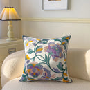 Axyaa Pastoral Flower Embroidery Pillowcase - Canvas Towel Sofa Cushion Cover