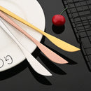 Axyaa Luxury Black Stainless Steel Cutlery Set - 16 Piece Tableware Dinnerware Kitchen Flatware