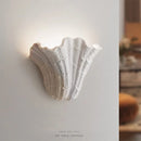 Axyaa French Carved Shell Gypsum Wall Lamp for Home Decor