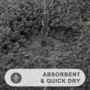 Axyaa Plush Bathroom Rug: Absorbent, Quick Dry, Non-Slip Floor Mat