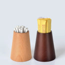 Axyaa Wooden Toothpick Barrel - Creative & Portable Home Restaurant Toothpick Box