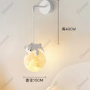 Axyaa Moon Cartoon Animal LED Pendant Light for Children's Bedroom